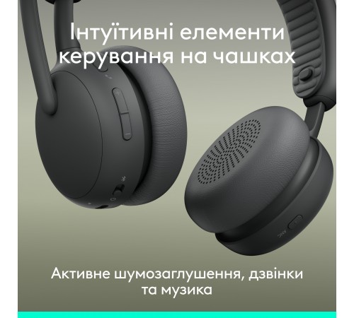 Bluetooth-гарнітура Logitech Zone Wireless 2 ES Graphite (981-001503)