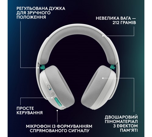 Гарнітура Logitech G325 Lightspeed White (981-001531)