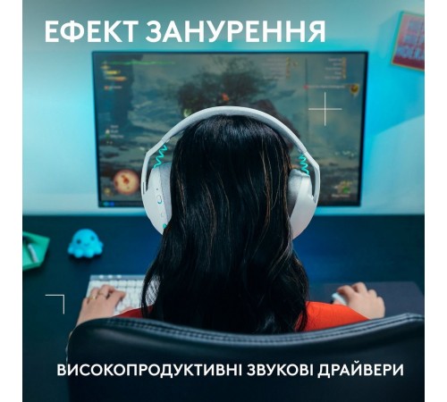 Гарнітура Logitech G321 Lightspeed White (981-001569)