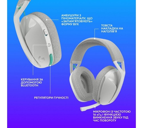 Гарнітура Logitech G321 Lightspeed White (981-001569)