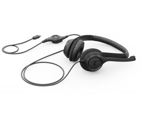 Гарнітура Logitech H390 USB-C Midnight Black (981-001576)