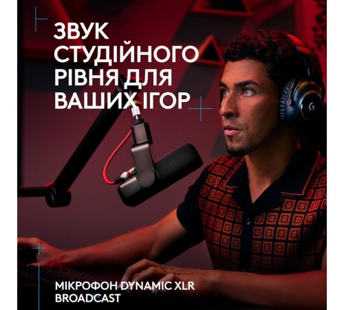 Мiкрофон Logitech G Yeti Studio Active Dynamic XLR OffWhite (988-000566) Мiкрофон Logitech G Yeti Studio Active Dynamic XLR OffWhite (988-000566)