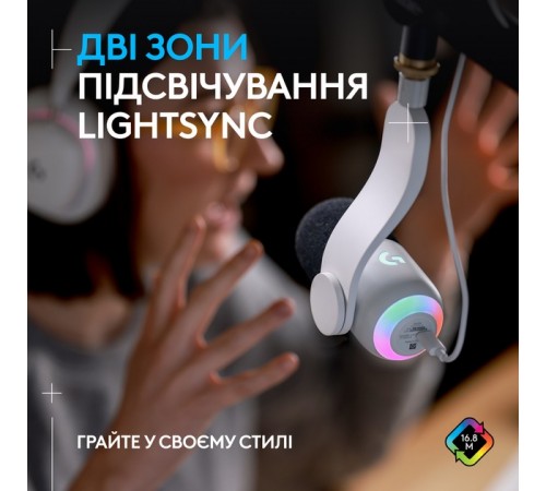 Мiкрофон Logitech Yeti GX Dynamic RGB Gaming Mic with Lightsync Off White (988-000576) Мiкрофон Logitech Yeti GX Dynamic RGB Gaming Mic with Lightsync Off White (988-000576)
