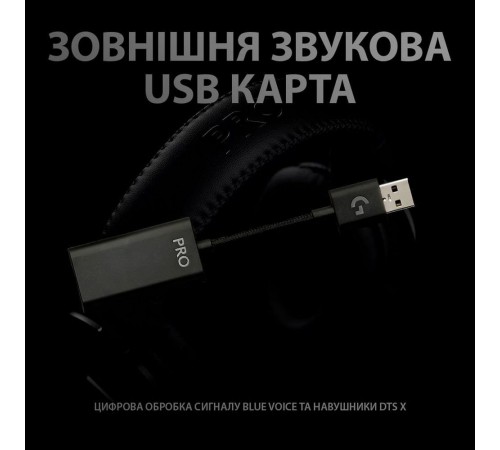 Гарнитура Logitech G Pro X with Stand Black (991-000358)