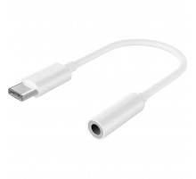 Адаптер Cablexpert USB Type-C - 3.5 мм (M/F), 0.1 м, White (A-CM-3.5F-01)