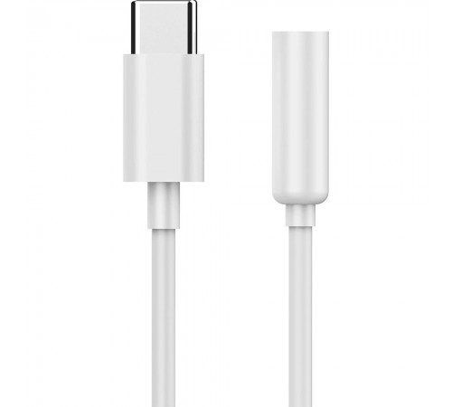 Адаптер Cablexpert USB Type-C - 3.5 мм (M/F), 0.1 м, White (A-CM-3.5F-01)