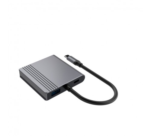Док-станція Cablexpert USB-C 3-в-1 (A-CM-COMBO3-04)