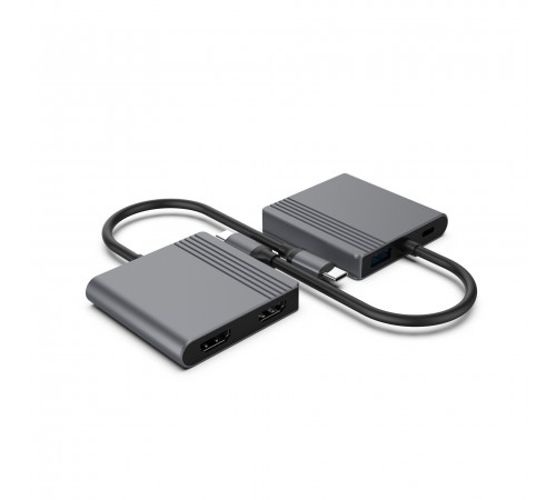 Док-станція Cablexpert USB-C 3-в-1 (A-CM-COMBO3-04)