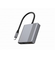 Док-станція Cablexpert USB-C 3-в-1 (A-CM-COMBO3-05)
