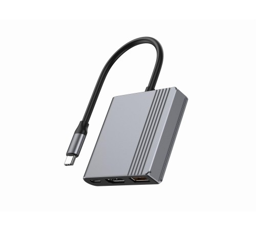 Док-станція Cablexpert USB-C 3-в-1 (A-CM-COMBO3-05)