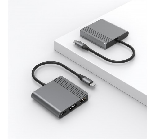 Док-станція Cablexpert USB-C 3-в-1 (A-CM-COMBO3-05)