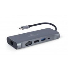 Док станція Cablexpert USB-C 7-в-1 (A-CM-COMBO7-01)