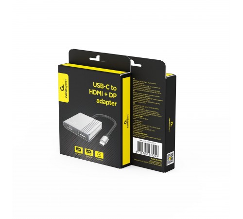 Док-станція Cablexpert USB-C 3-в-1 (A-CM-HDMIFDPF-01)
