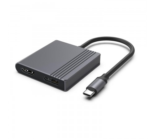 Док-станція Cablexpert USB-C 3-в-1 (A-CM-HDMIFDPF-01)