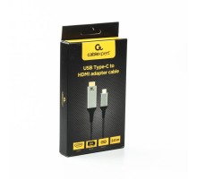 Кабель Cablexpert USB Type-C - HDMI (M/М), 2 м, чорний (A-CM-HDMIM8K-2M)