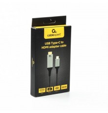 Кабель Cablexpert USB Type-C - HDMI (M/М), 2 м, чорний (A-CM-HDMIM8K-2M)