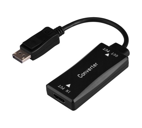Адаптер Cablexpert HDMI - DisplayPort (F/M), 0.15 м, Black (A-HDMIF30-DPM-01)