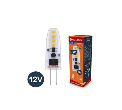 Лампа світлодіодна капсула Electrum 2W G4 4000K (A-LC-0908) Лампа світлодіодна капсула Electrum 2W G4 4000K (A-LC-0908)