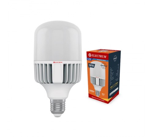 Лампа світлодіодна промислова Electrum 30W E27 4000K (A-LP-1947) Лампа світлодіодна промислова Electrum 30W E27 4000K (A-LP-1947)