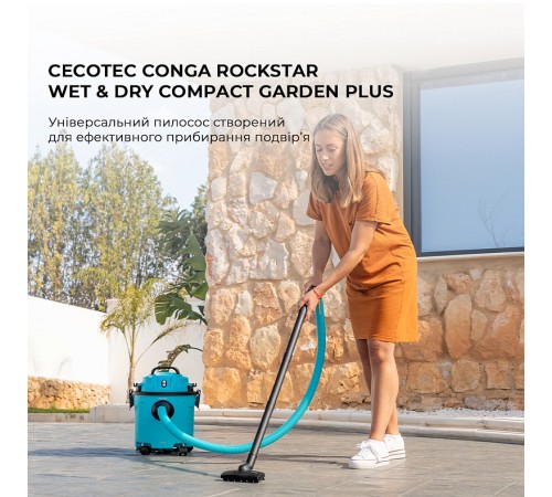 Пилосос Cecotec Conga Rockstar Wet & Dry Compact Garden Plus (A01_EU01_100012) Пилосос Cecotec Conga Rockstar Wet & Dry Compact Garden Plus (A01_EU01_100012)
