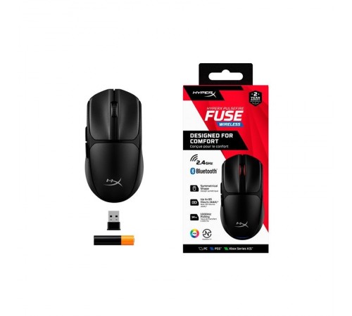 Миша бездротова HyperX Pulsefire Fuse Black (A1KY6AA) Миша бездротова HyperX Pulsefire Fuse Black (A1KY6AA)