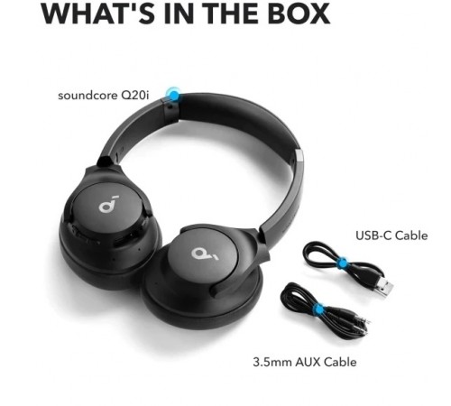 Bluetooth-гарнітура Anker SoundCore Q20i Black (A3004G11)