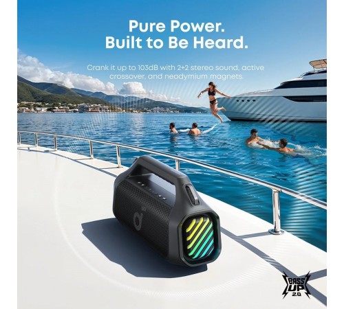 Акустична система Anker SoundCore Boom 2 Pro Black (A3134A11)