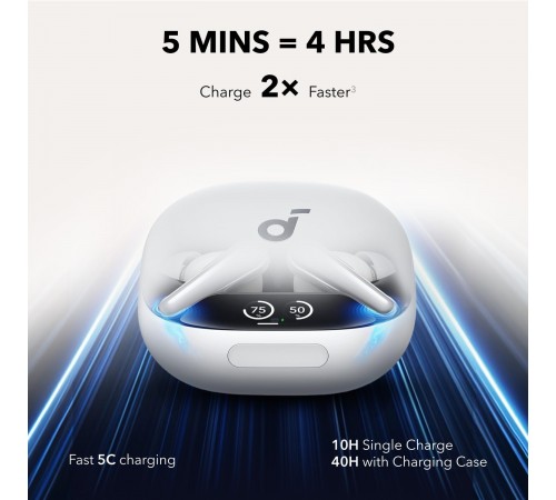 Bluetooth-гарнітура Anker SoundCore Liberty 4 Pro ANC White Matte (A3954G21)