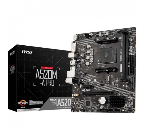 Материнська плата MSI A520M-A Pro Socket AM4 Материнська плата MSI A520M-A Pro Socket AM4