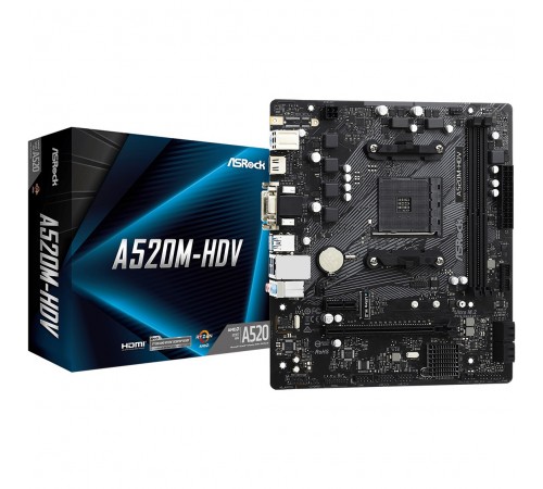 Материнська плата ASRock A520M-HDV Socket AM4
