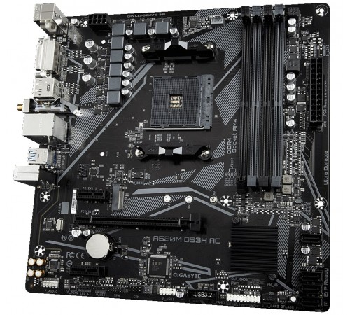 Материнська плата Gigabyte A520M DS3H AC Socket AM4 Материнська плата Gigabyte A520M DS3H AC Socket AM4