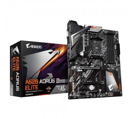 Материнська плата Gigabyte A520 Aorus Elite Socket AM4 Материнська плата Gigabyte A520 Aorus Elite Socket AM4