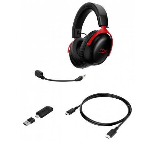 Гарнiтура HyperX Cloud III S Black/Red (A59Z0AA)