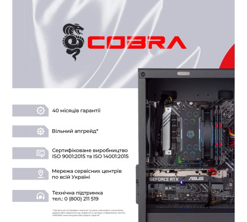 Персональний комп`ютер COBRA Gaming (A76.32.H2S5.47T.17418)