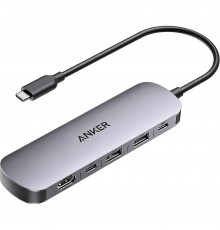 Концентратор Anker USB-C Hub 7-in-1 Black (A83D2HA1)