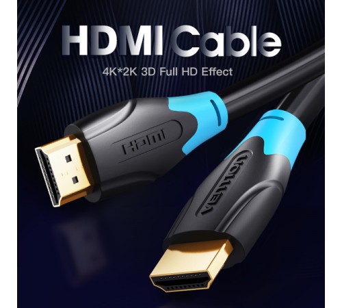 Кабель Vention HDMI - HDMI V 2.0 (M/M), 1.5 м, Black (AACBG) Кабель Vention HDMI - HDMI V 2.0 (M/M), 1.5 м, Black (AACBG)