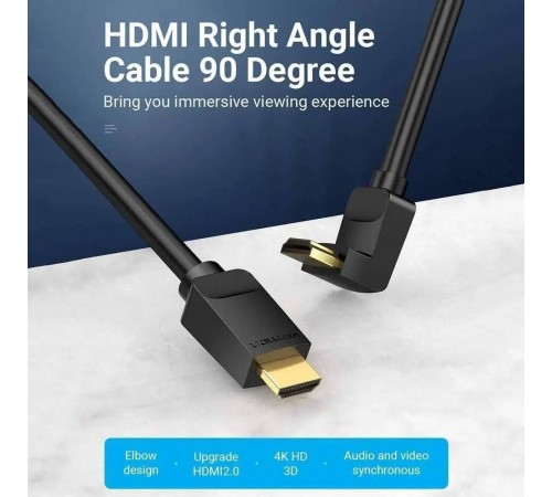 Кабель Vention HDMI - HDMI V 2.0 (M/M), 2 м, Black (AARBH)