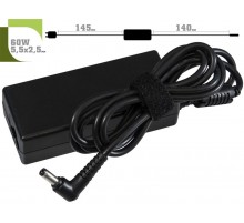 Блок живлення 1StCharger для ноутбука Dell 19V 60W 3.16A 5.5х2.5мм + каб.живл. (AC1STDE60WD)