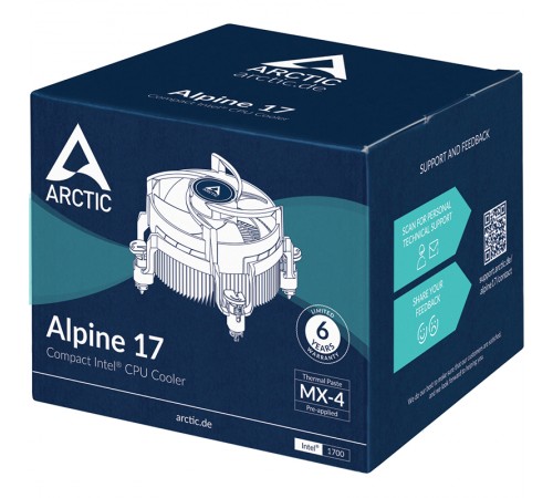 Кулер процесорний Arctic Alpine 17 (ACALP00040A)
