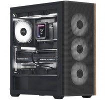 Корпус AeroCool D501A-G-BK-v2 (ACCM-DS01043.11) Black без БЖ