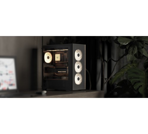 Корпус AeroCool D501A-G-BK-v2 (ACCM-DS01043.11) Black без БЖ