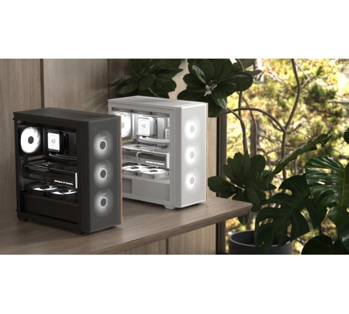 Корпус AeroCool D501A-G-BK-v2 (ACCM-DS01043.11) Black без БЖ