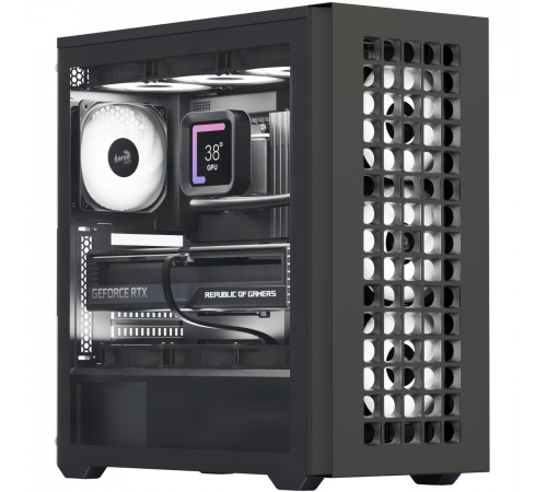 Корпус AeroCool D502A-G-BK-v1 (ACCM-DS02043.11) Black без БЖ