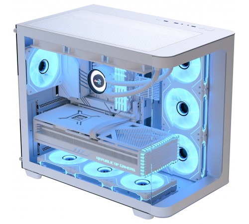 Корпус AeroCool P500C-G-WT-v1 (ACCM-PN01043.21) White без БЖ