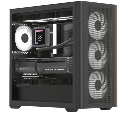 Корпус AeroCool D301A-G-BK-v2 (ACCS-DS03043.11) Black без БЖ Корпус AeroCool D301A-G-BK-v2 (ACCS-DS03043.11) Black без БЖ