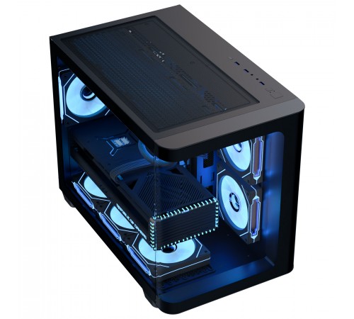 Корпус AeroCool P300C-G-BK-v1 (ACCS-PN02033.11) Black без БЖ