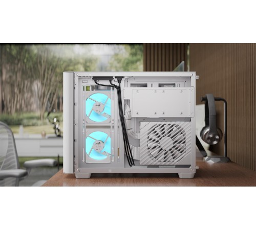 Корпус AeroCool P300C-G-WT-v1 (ACCS-PN02033.21) White без БЖ