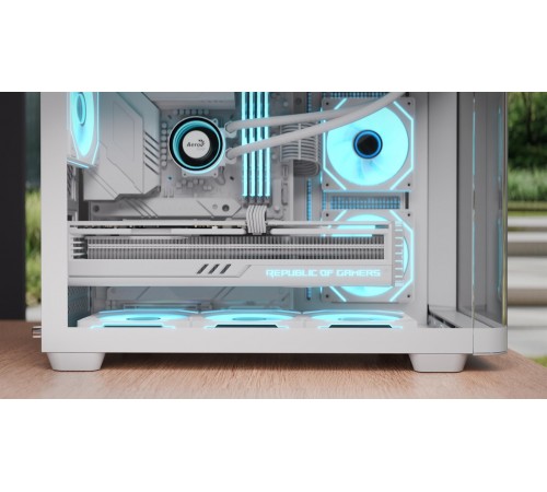 Корпус AeroCool P300C-G-WT-v1 (ACCS-PN02033.21) White без БЖ