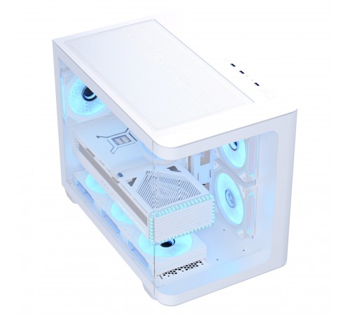 Корпус AeroCool P300C-G-WT-v1 (ACCS-PN02033.21) White без БЖ