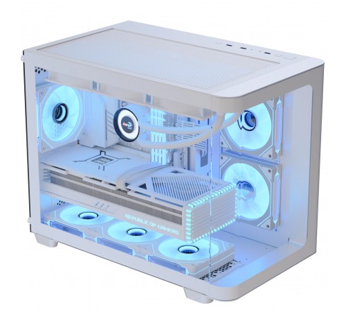 Корпус AeroCool P300C-G-WT-v1 (ACCS-PN02033.21) White без БЖ